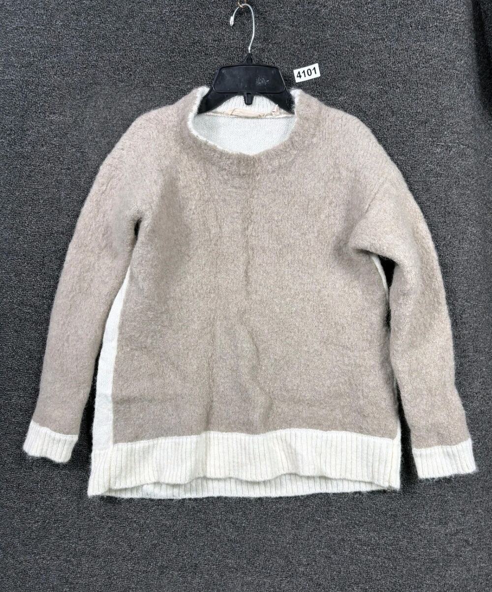 Soft Surroundings Alpaca Wool Tundra Sweater Women's Size S In Desert Stone